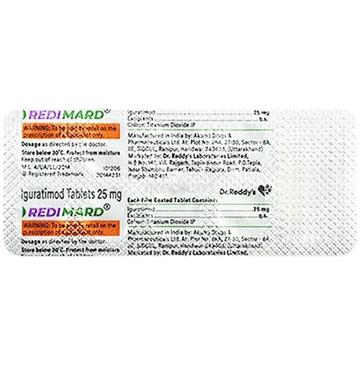 redimard 25mg tablet 10's